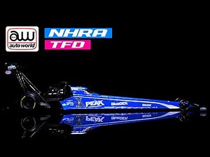 NHRA TFD (Top Fuel Dragster) Brittany Force Blue John Force Racing 1/24 Diecast Model by Auto World
