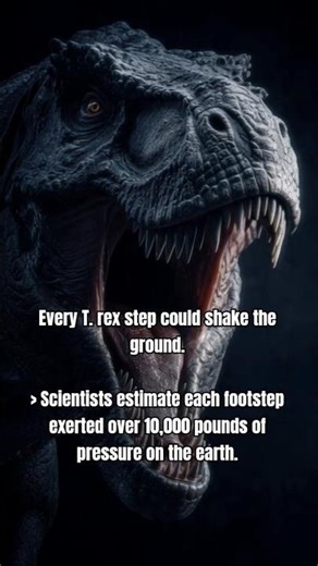 Every T. rex Step Could Shake the Ground 💥 | #shorts #dinosaur #ai #trex
