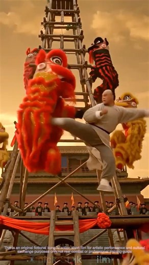 Classic Hong Kong Style Kung Fu Action Short Film Lion King Competition #kungfu