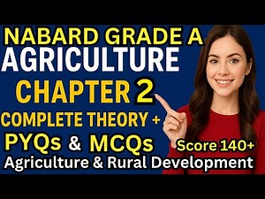 NABARD GRADE A 2025 | SOIL SCIENCE Chapter 2 Agriculture ARD Theory PYQs MCQs Rural Development