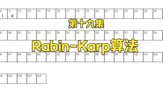 第十九集：Rabin-Karp算法