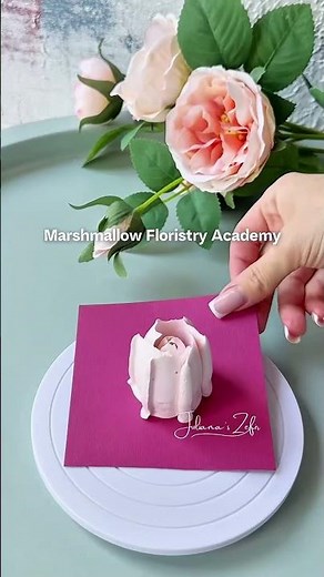 Marshmallow XL Russian piping Rose tip technique • how to make Zefir flowers