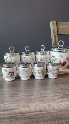 Royal Worcester Egg Coddlers • Lavinia, June Garland, Fairfield, Astley, Evesham Patterns - Etsy