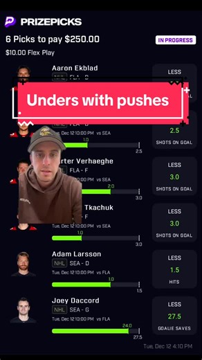 Unders with high push likelihood are great markets to go after #prizepicks #samegamecorrelation