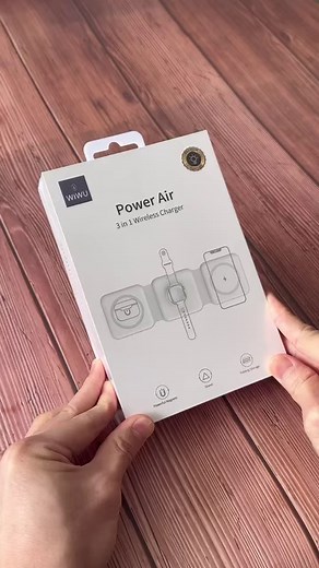 2.7K views | #WiWU Power Air 3in1 Wireless Charger Magnetic 15W Fast Charging for iWatch iPhone Airpods @ 2080TK | Seasons 12 | Facebook
