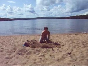 Girl SInks In Quick sand Gets Rescued