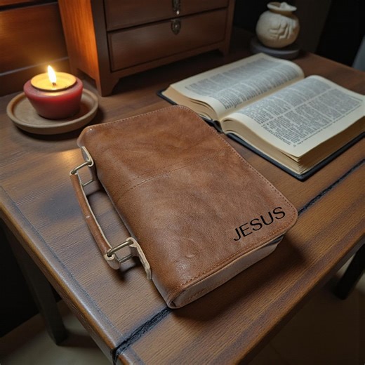 Personalized Leather Bible Cover, Engraved Christian Gift, Handmade Full Grain Leather Bible Case for Men & Women - Etsy