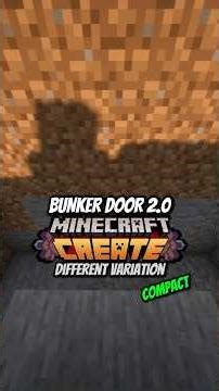 Bunker Door 2.0 Minecraft Create #minecraft #createmod