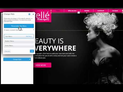 HTML Website Builder | Changing Menu Style in your Wix website