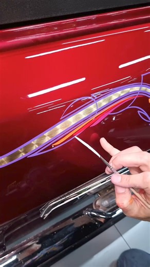 842K views · 10K reactions | Rare Volga Gaz 24 #pinstriping #kustompaint #kustom #hotrod #lowrider #calligraphy #tattoo #freehand #handpainted | Alexander Timchenko | Facebook
