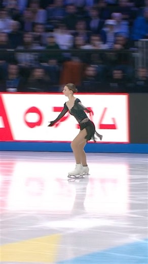 Sarah Everhardt delivered in her first-ever World Championship debut ✨A moment to remember on the biggest stage 👏 #WorldFigure #FigureSkating