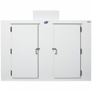 Leer S100 94" Indoor Freezer with Straight Front, Steel Doors, and 8 Shelves