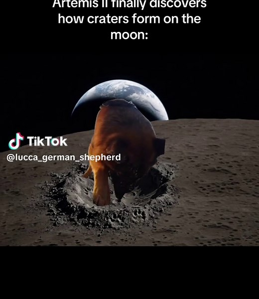 Funny Dog Reacts to Moon Craters | Artemis II Dog Humor