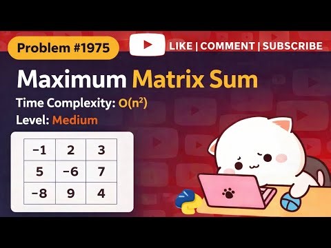 1975. Maximum Matrix Sum - Python - Medium