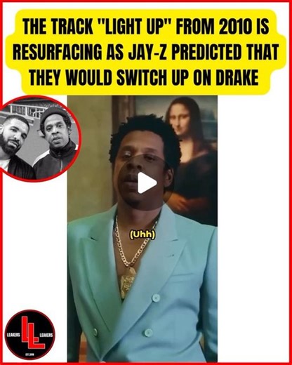 Litleakers on Instagram: "A #Drake track “Light up” from 2010 going viral because #JayZ predicted people would switch up on Drake."