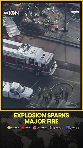 Gas Explosion Sparks Major Fire in San Francisco Bay Area Neighborhood | WION Shorts