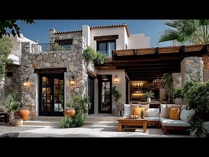 Two storey Exterior Design Ideas for Modern Mediterranean House