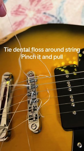 Innovative Guitar Technique Using Dental Floss