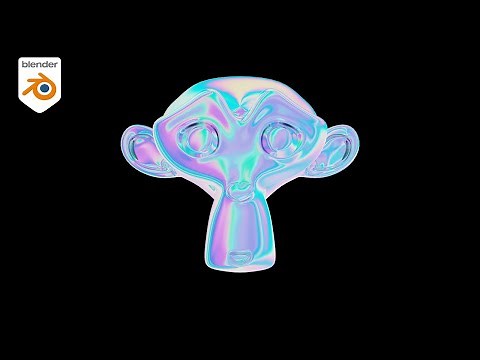Blender: Quick and easy iridescent holographic material tutorial