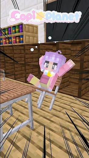 🪐良い子はマネしちゃダメな椅子の座り方🚫 #shorts #コピプラネット #minecraft