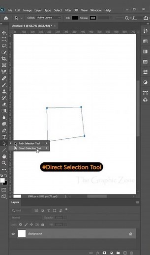 Path Selection & Direct Selection Tool Explained 😳 | Photoshop (Part 34) #shorts
