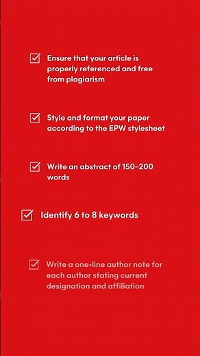 EPW Submission Checklist