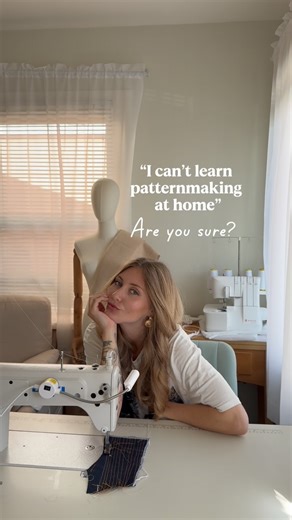 VIKTORIA CAMPBELL on Instagram: "You don’t need a fancy setup to start learning pattern making! There’s so much real experience shared online, and once you dive in, you’ll see how simple it can be to get started✨ #sewingtips #patternmaking"