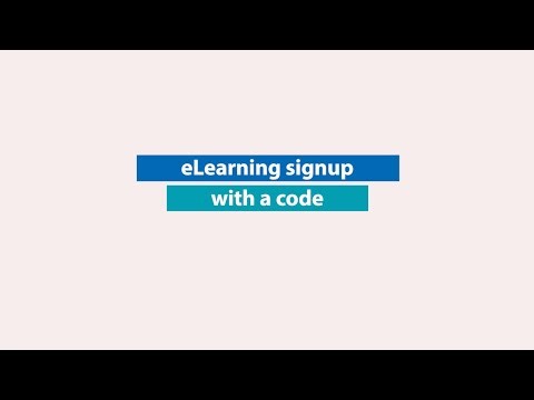 eLearning Signup with a Code