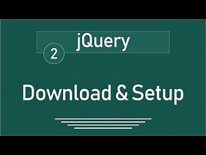 2 - ( jQuery Tutorial ) Download and Setup jQuery