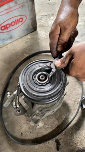 AC compressor Pulley Lock removing! #accompressor #pulleylock #rxmechanic #fypシ゚ | Rx Mechanic