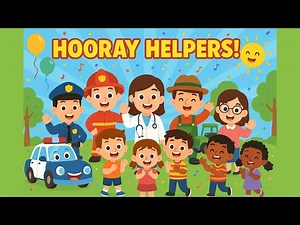 Helpers Song for Kids 🚓🚒 | Police, Firefighters, Doctors & More | Learning Rhyme for Children