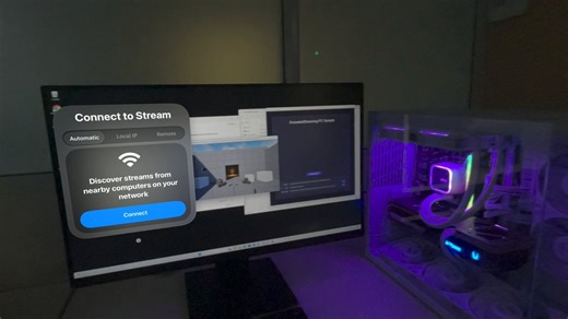 Trying the new foveated streaming framework introduced in visionOS 26.4! I'm streaming the default Unreal Engine VR Template to a native visionOS app thanks to Nvidia CloudXR SDK for now. The next step is to load the most complex scene I can find and see how it goes 🫡