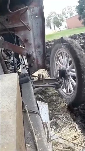 Plowing with the old T Tractor