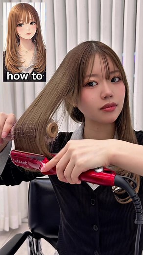 ストレートアイロンとブラシを使って簡単ワンカールスタイル🩵✨ 【最新巻き髪♥】 正しい巻き方完全解説！ これさえ保存しておけば可愛くおしゃれに巻き髪が出来る様になりますよ！ 【是非保存して参考にしてください】 ＊本当にいつもご来店ありがとうございます＊ #巻き髪動画 #巻き髪 #スタイリング動画 #スタイリング