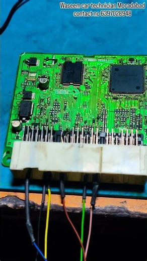 Eco B4 Ecm check light problem repairing /on table checking successful✅ #automobile #youtubeshorts