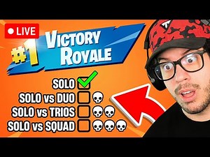 PLAYING FORTNITE UNTIL I WIN SOLO vs DUO/TRIO/SQUADS! (Season 2)