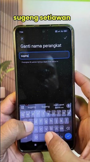 Cara mengganti nama perangkat di HP Android