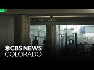 The walking bridge at Denver's airport is open for departing and arriving passengers