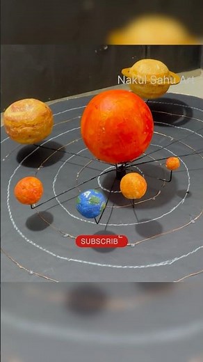 Solar System model working Project #school science exhibition #shorts NakulSahuArt