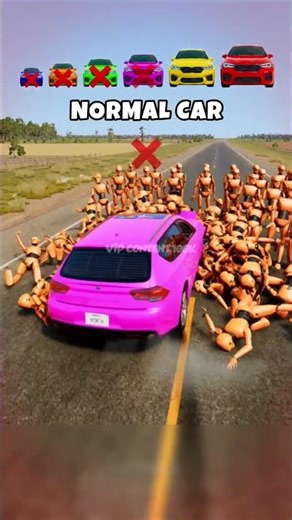 GIANT CAR 🚗 VS 50 MANS ♂️