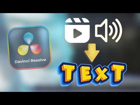 DaVinci Resolve | AI Transcription for Faster Edits