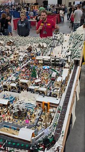 Huge LEGO Winter Village Ski Mountain by James Edward | Beyond the Brick