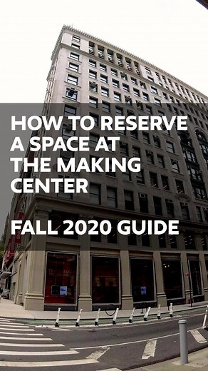 1K views · 14 reactions | While classes are online this fall, many Making Center spaces are open (with modified schedules) for all students in the New York area. If you’d like to access the Making Center, check out this step-by-step tutorial on how to book space now! Visit resources.parsons.edu/Fall2020 for more information. ✂️淋 | Parsons School of Design | Facebook