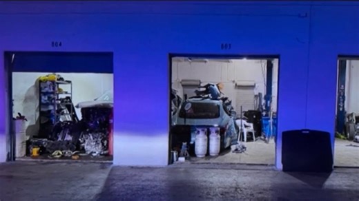 Man accused of running chop shop at storage facility in Medley