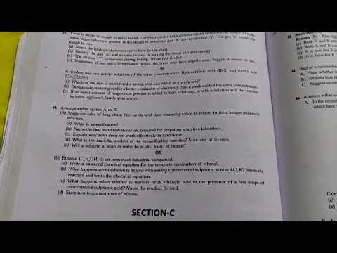 Class 10 CBSE Science Sample paper 2025-26