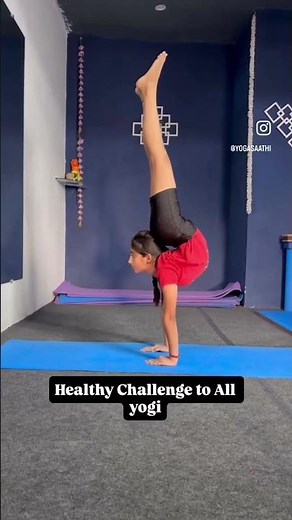 Handstand Advance Asana/Advance Yoga Pose/How To Handstand Asana/Handstand Asana - Yoga Saathi Video