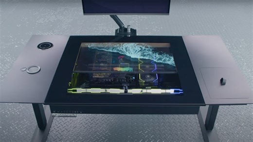 Lian Li's Gaming Desk Features Built-In, Transparent OLED Display