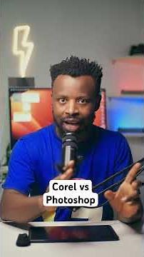 Corel vs Photoshop | #coreldraw #photoshop #designer #graphicdesign #fyp #fypage