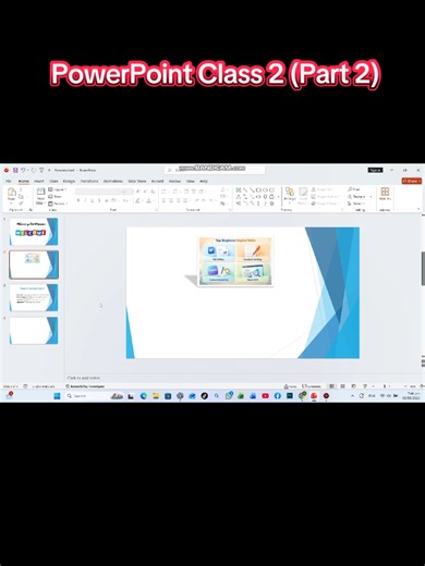 PowerPoint Class 2 Part 2|Animation & Transition #presentation #creatersearchingsight #TechLearning #computercourse #LearnWithMe
