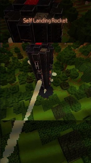 Self Landing Rocket [Small] (Create Aeronautics) #minecraft #aeronautics #gaming #create